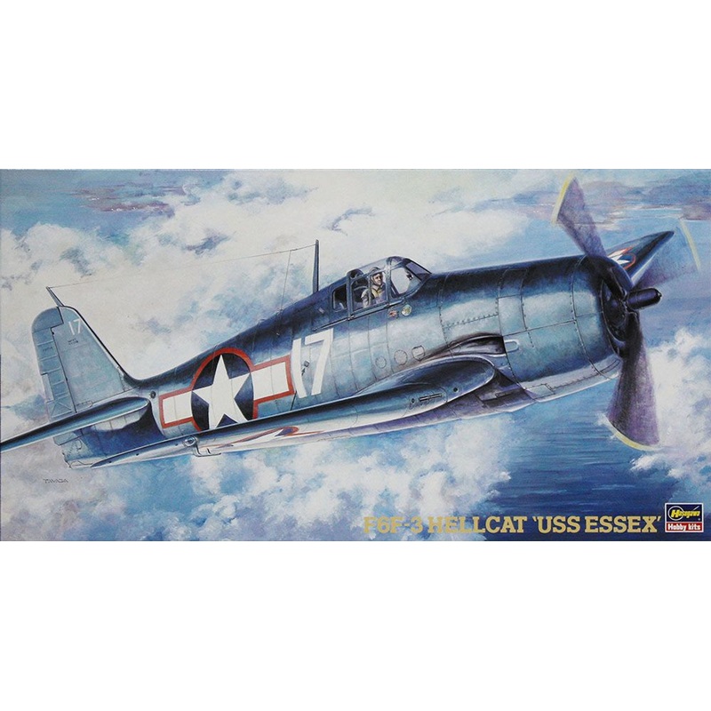 Hasegawa 1/48 F6F-3 Hellcat ‘USS Essex’ Plastic Model