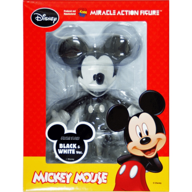 Medicom MAF-51 Miracle Action Figure Disney Mickey Mouse Black & White Version