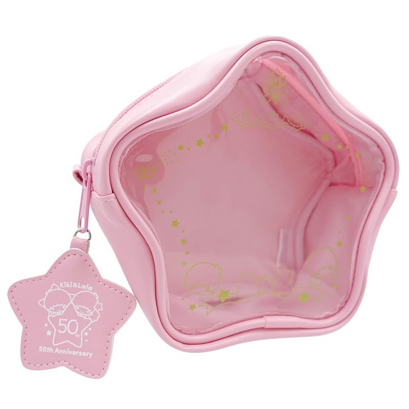 OST Little Twin Stars 50th Anniversary Star-Shaped Pouch Pink