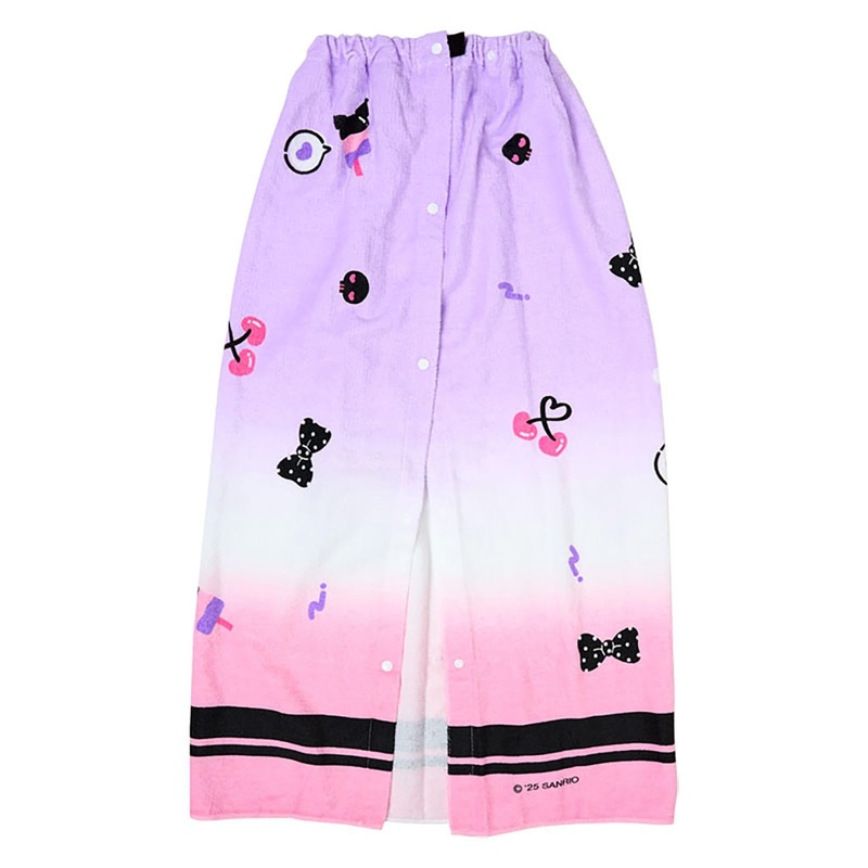 Sanrio Kuromi Wrap Towel 100% Cotton Kuromi