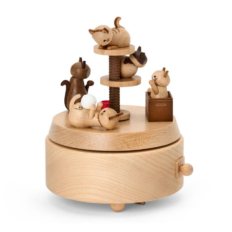 Sanrio Wooden Music Box – Cats