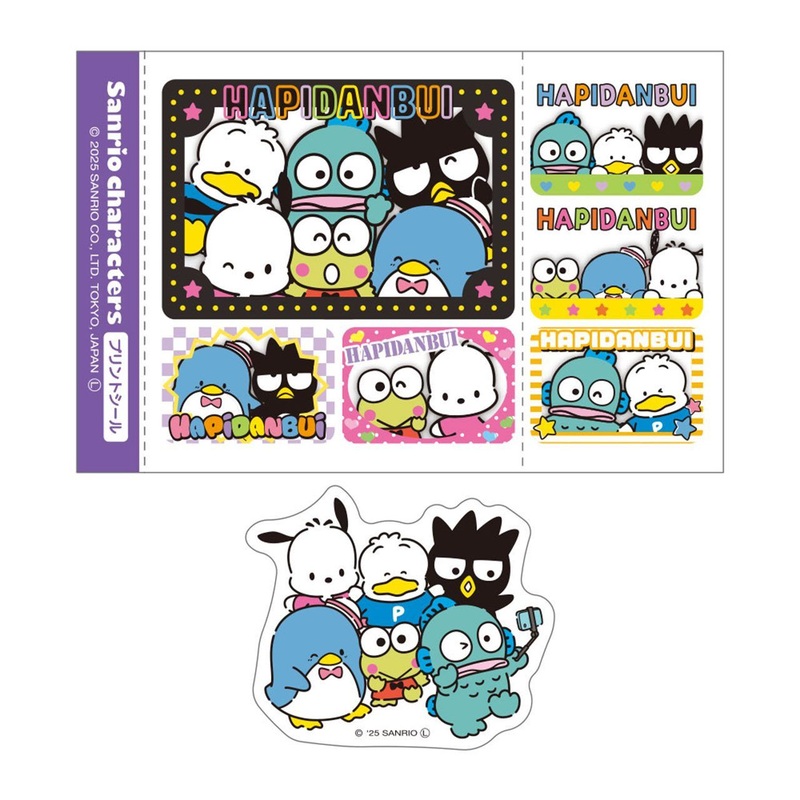 T’s Factory Sanrio Sticker Photo (Purikura) Style Sticker Set Hapidanbui