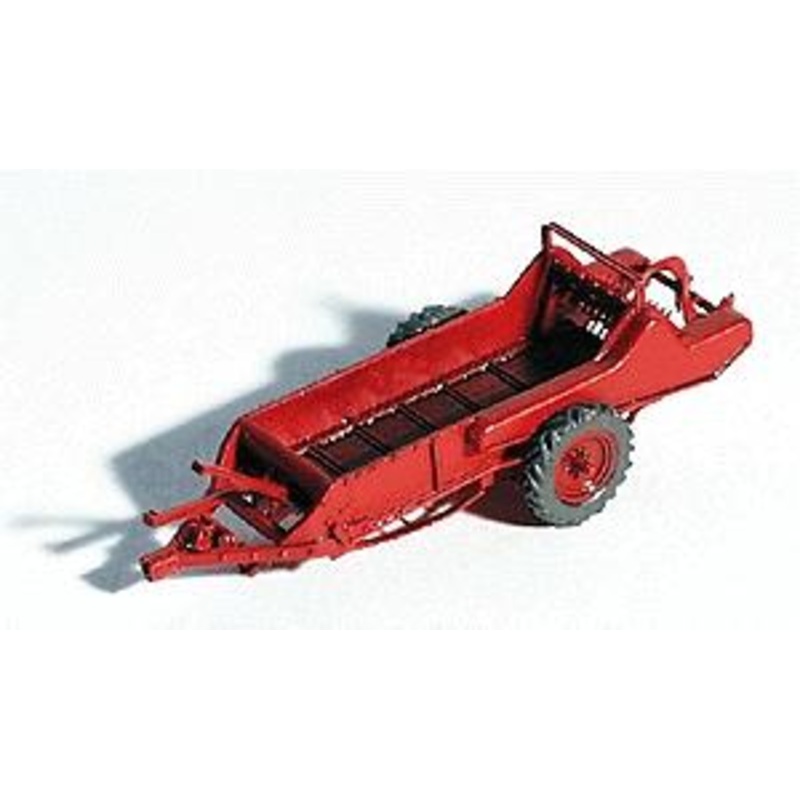 1950s Red Manure Spreader (Unpainted Metal Kit)