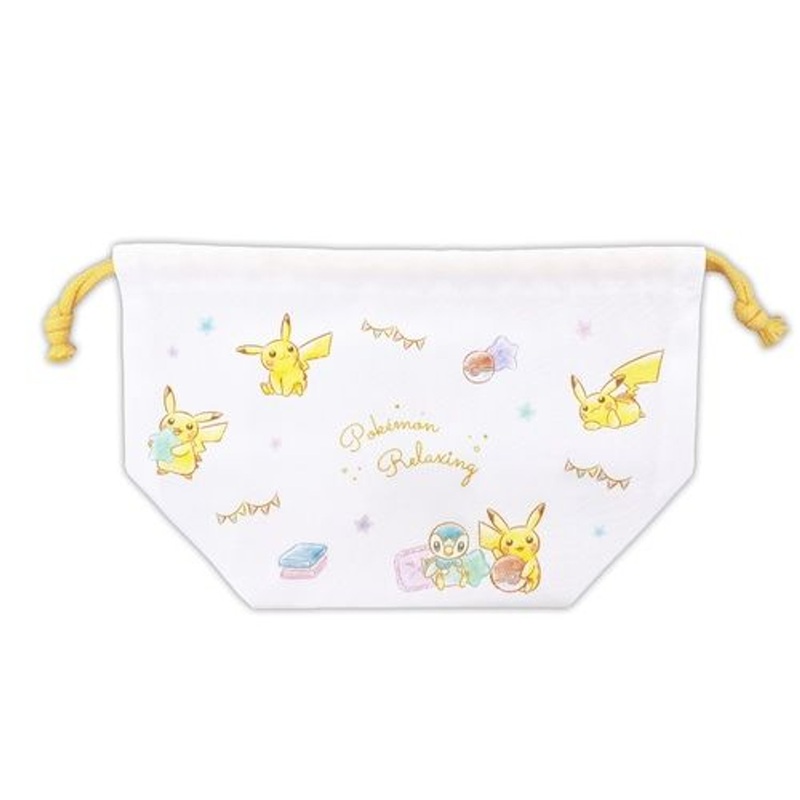 Pokemon Center Original Drawstring Lunch Bag Yellow