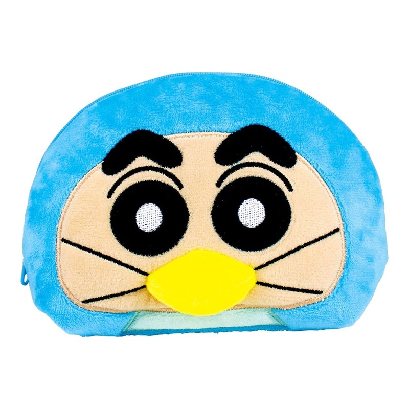 T’s Factory Plush Face Pouch – Crayon Shin-chan – Penguin Transformation