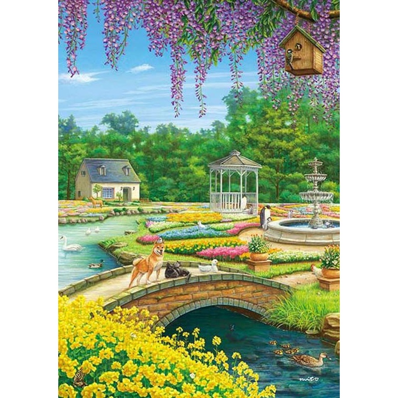 Apollo-sha 500-308 Jigsaw Puzzle Warm Spring Garden (500 Pieces)