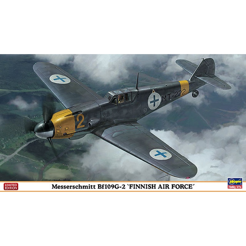 Hasegawa 07329 Messerschmitt Bf109G-2 Finnish Air Force 1/48 Scale Kit