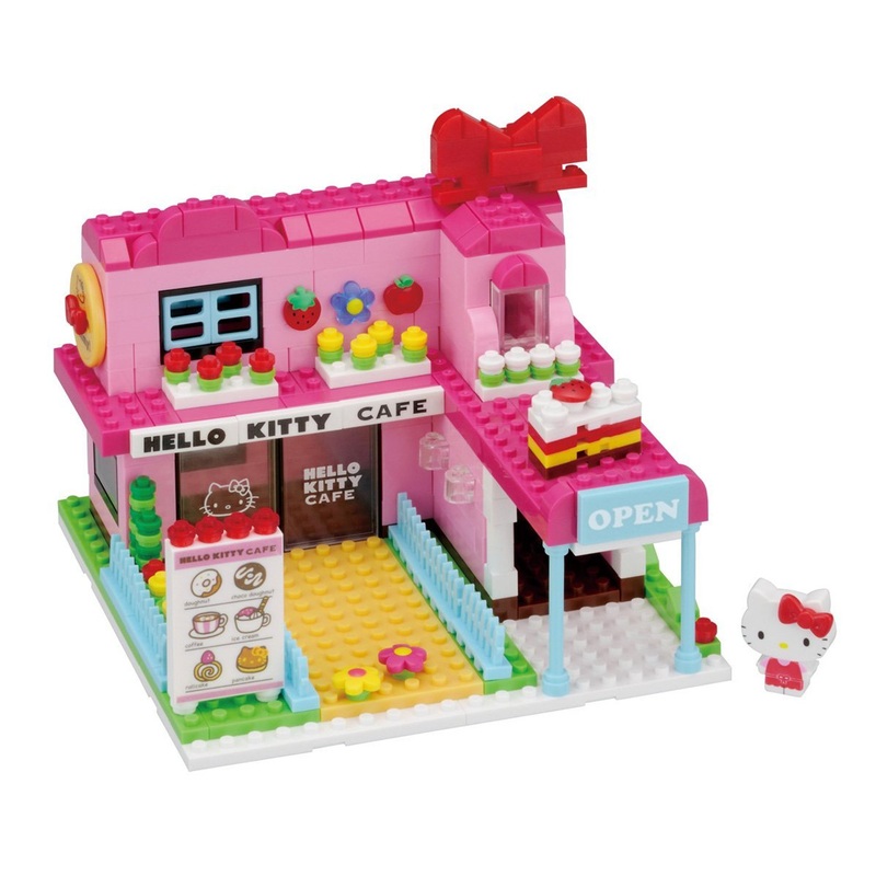 Kawada PK-007 nanoblock plus Sanrio Hello Kitty Cafe Pink