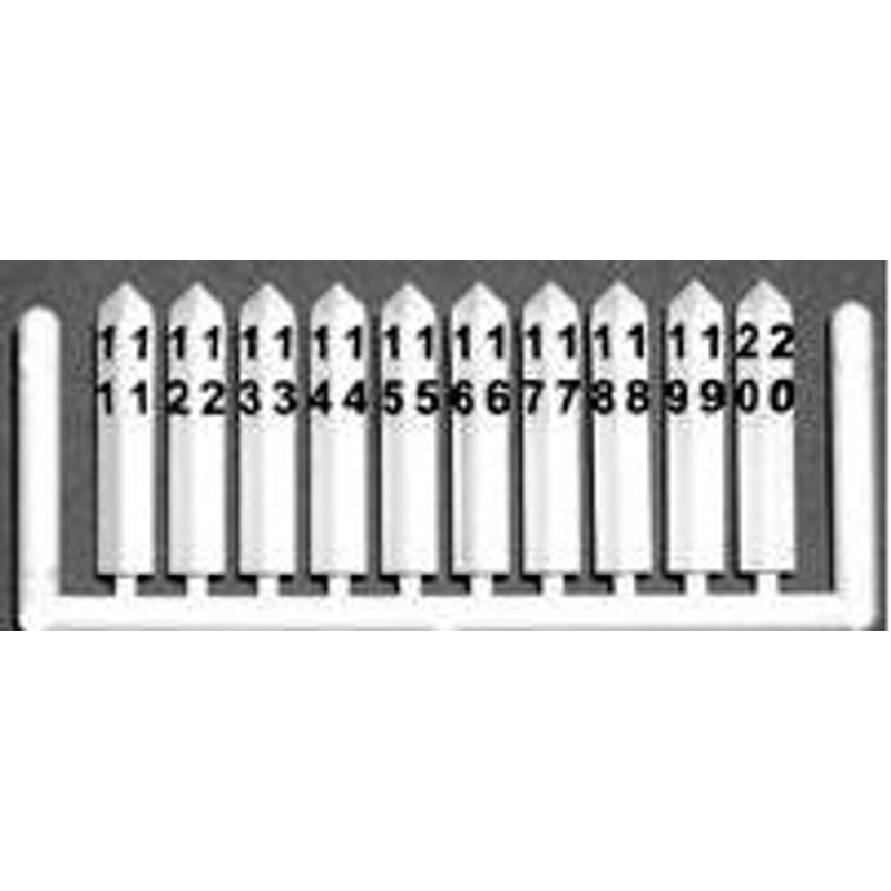Milepost Markers Post Numbers 1 to 50
