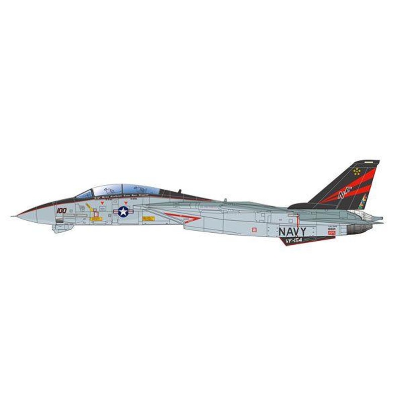 Platz 1/48 United States Navy Carrier-Based Fighter F-14A Tomcat Atsugi CVW-5 Plastic Model
