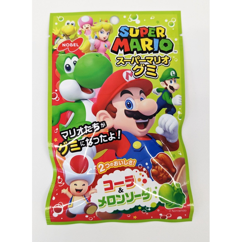 Super Mario Gummy (Fizzy Cola and Melon Soda Flavor)