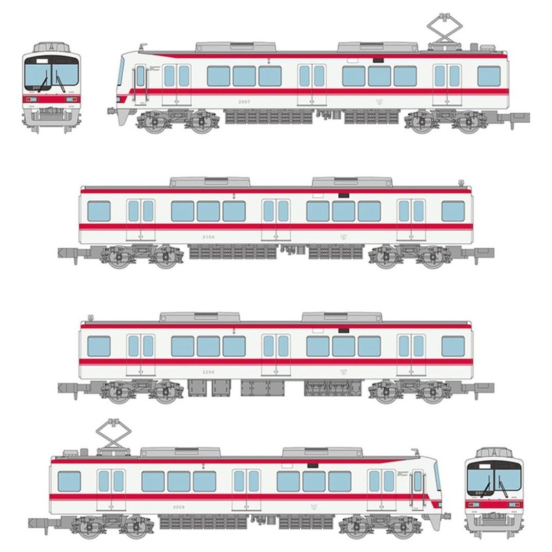 Tomytec Kobe Electric Railway Series 2000 (2007 Configuration) 4 Cars Set (N scale)