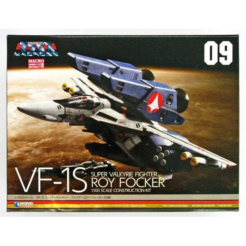 Wave MC062  Macross Series VF-1S Super Valkyrie Fighter Roy Focker 1/100 Scale