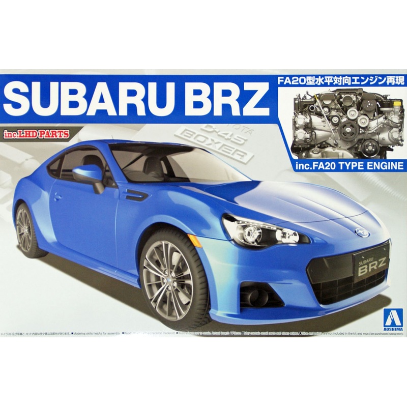 Aoshima 07617 Subaru BRZ with FA20 Type Engine (inc. LHD parts) 1/24 Scale Kit
