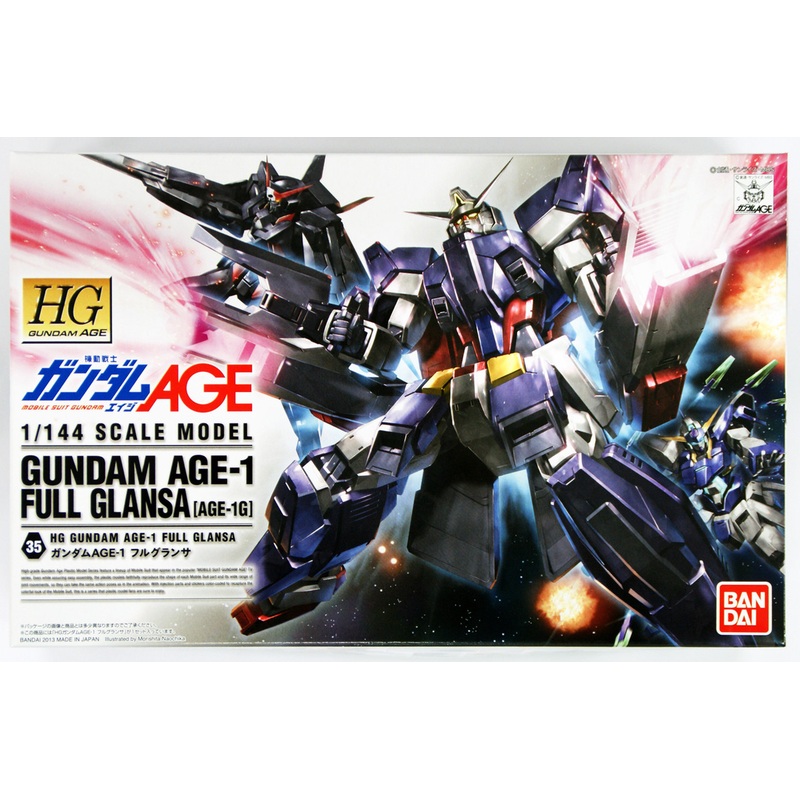 Bandai Gundam HG AGE-35 AGE-1 Full Glansa (Age-1G)1/144 Scale Kit