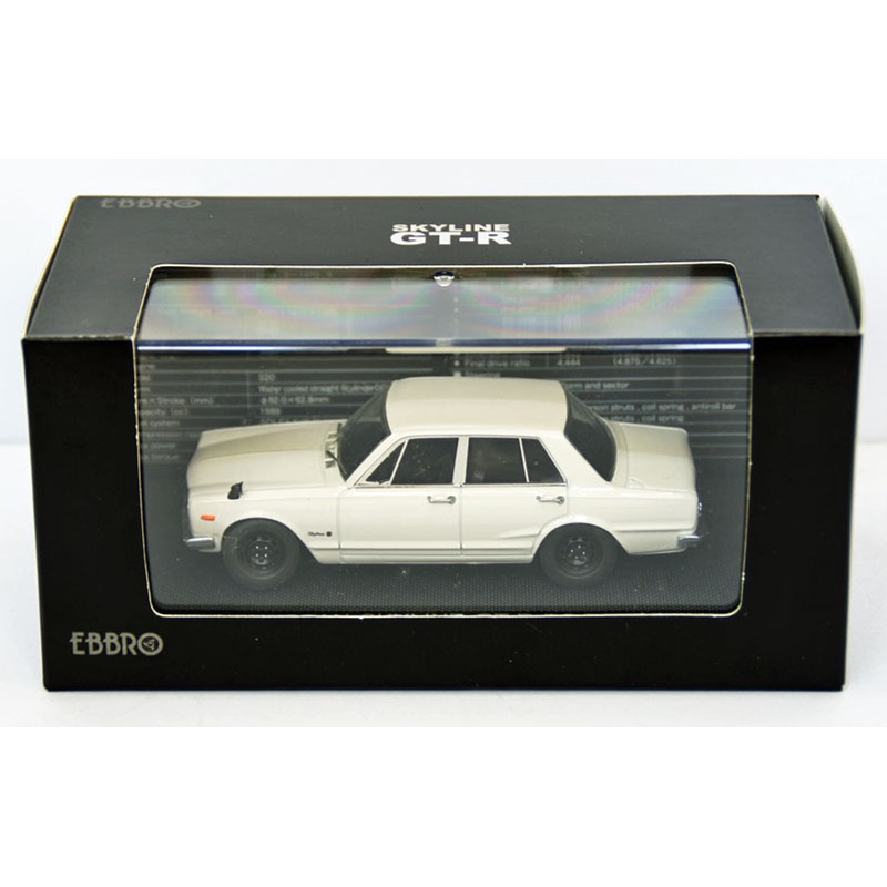 Ebbro 44023 Nissan Skyline GT-R PGC10 (White) 1/43 Scale