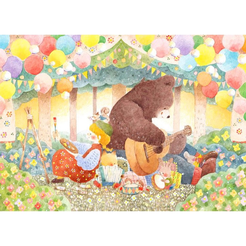 Epoch 79-301s Jigsaw Puzzle Nakauchi Waka illustration Painter’s Dream (500 Pieces)