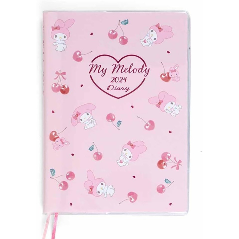 Sanrio B6 Diary 2024 Schedule Book – My Melody (Horizontal Line)