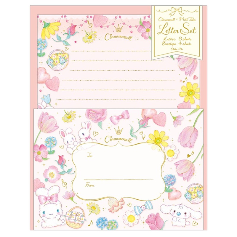 Sanrio x Miki Takei Letter Set Cinnamoroll
