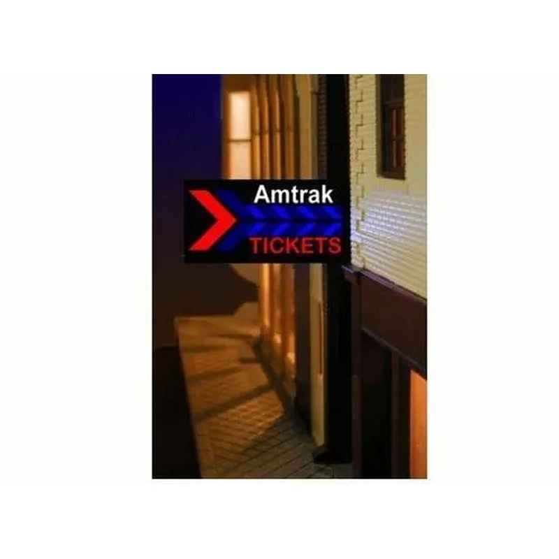 HO/O L AMTRAK STN SIGN