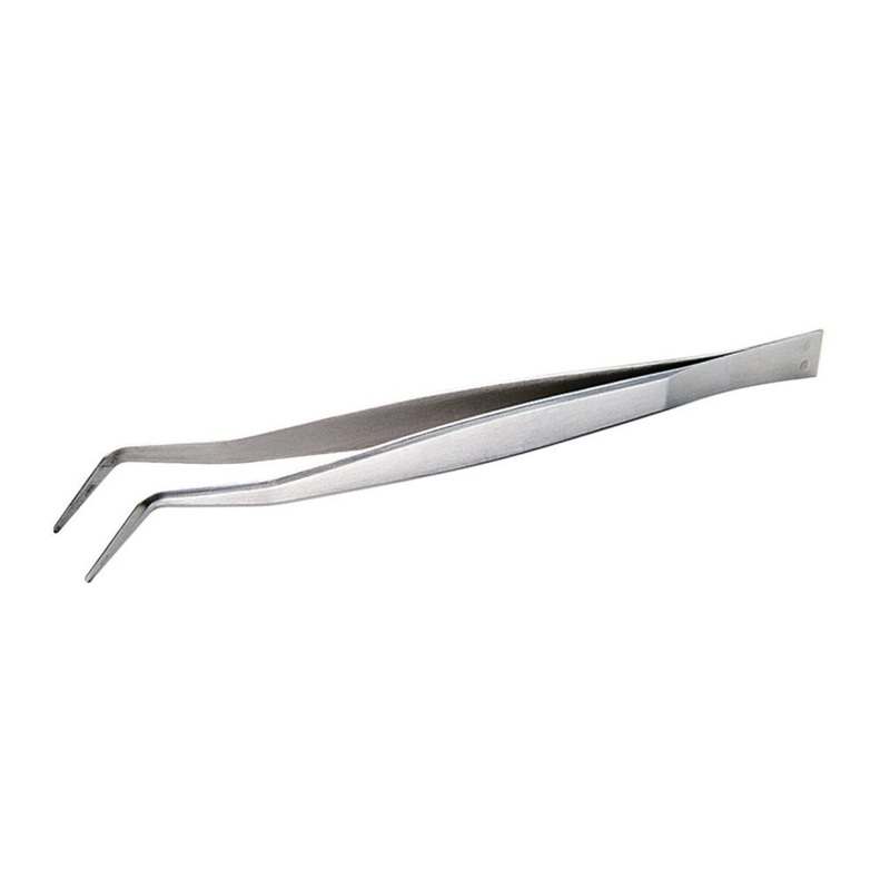 Mineshima Sharp Bent Tip Tweezers F-110B