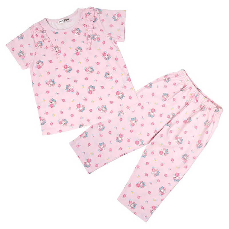 Sanrio My Melody Kids Short Sleeve Pajamas (Kid’s Height Size 110cm)
