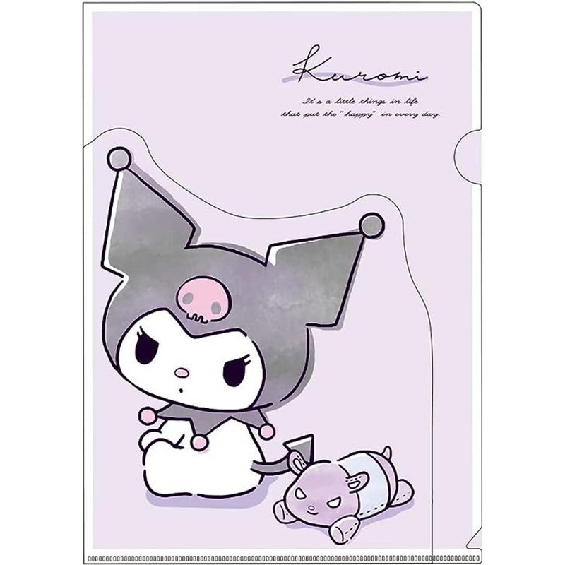 T’s Factory Sanrio Clear File with Die-Cut Pocket Nuance – Kuromi