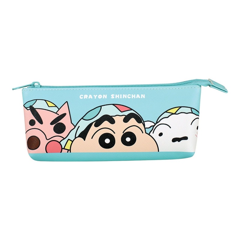 T’s Factory Shin-chan Slim Boat-Shaped Pouch – Green & Pink – Buriburizaemon and Waniyama