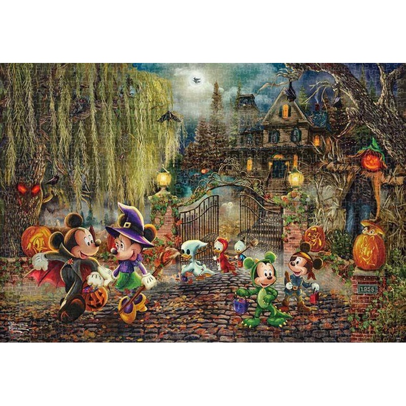 Tenyo D-1000-864 Jigsaw Puzzle Mickey and Minnie Halloween Fun Piece (1000 Pieces)