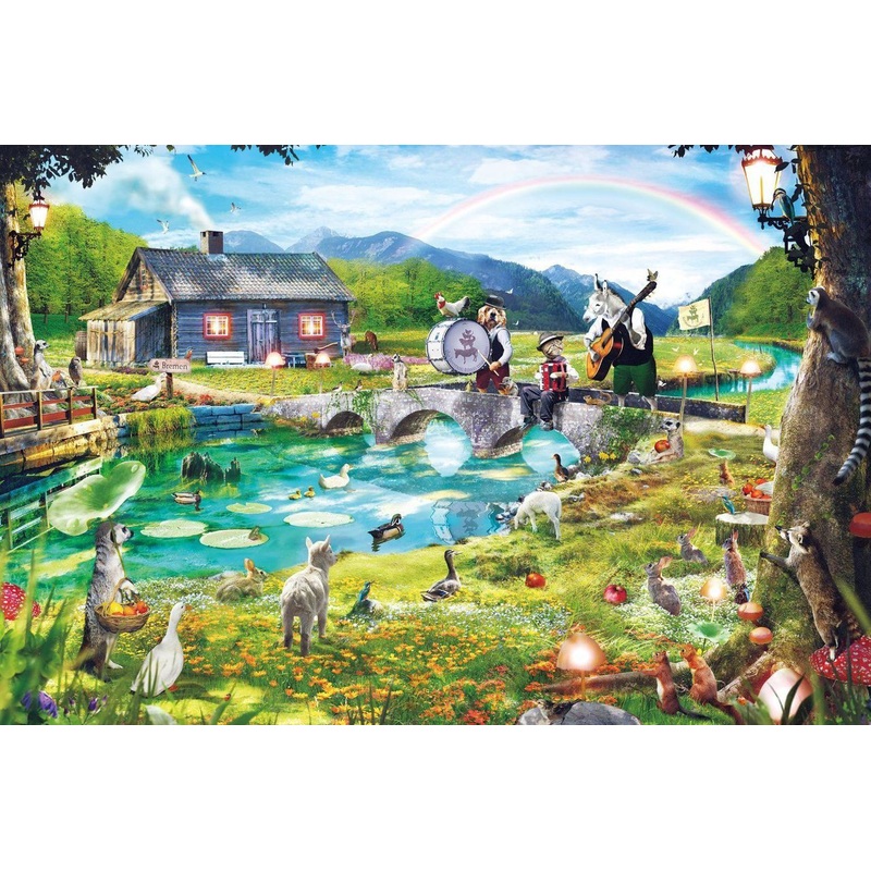 Epoch Jigsaw Puzzle 11-548 Satoshi Kusuda Illustration Animals (1000 Pieces)