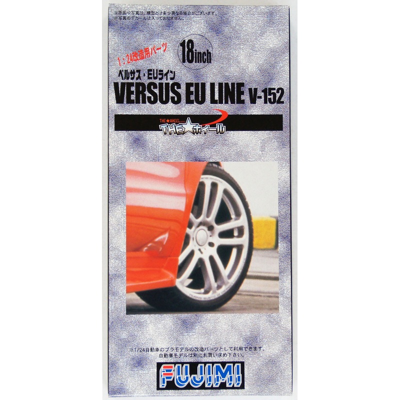Fujimi TW27 VERSUS EU LINE V-152 Wheel & Tire Set 18 inch 1/24 Scale Kit