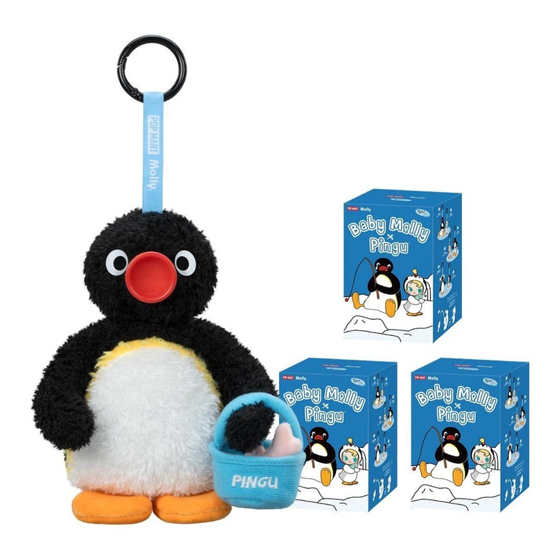 POP-MART Baby Molly Pingu Happy Fishing Series Plush Pendant (SINGLE RANDOM)