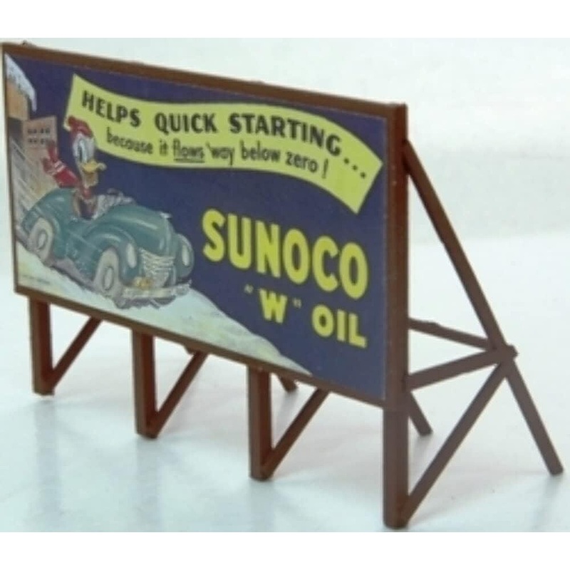 Custom Billboard 1940s Sunoco Gas