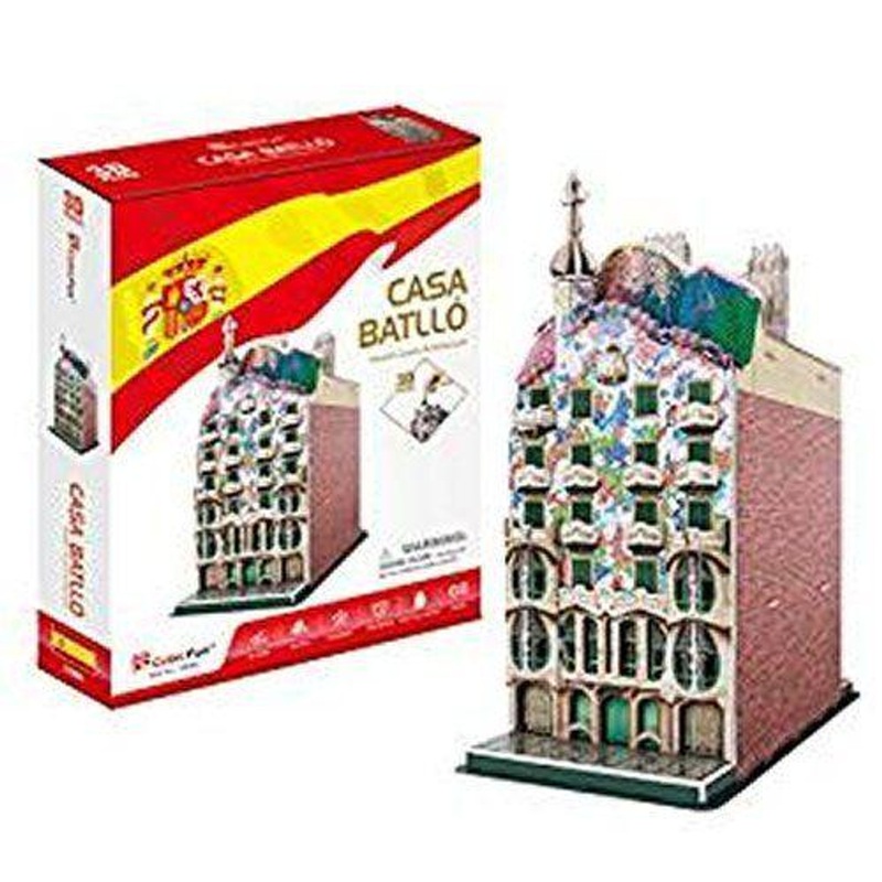 Heart Art Collection Jigsaw Puzzle 3D Puzzle 3D Craft Model Casa Batll (68 Pieces)