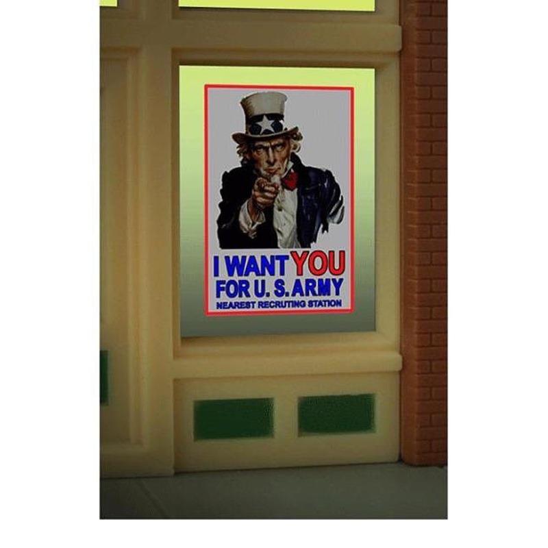 UNCLE SAM WINDOW SIGN