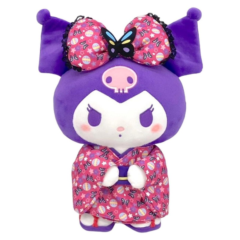 Nakajima Sanrio Butterfly Kimono Plush M Kuromi