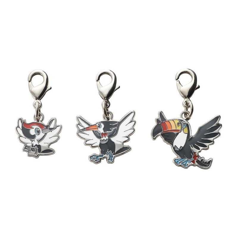 Pokemon Center Original National Pokedex Metal Charm 731 732 733