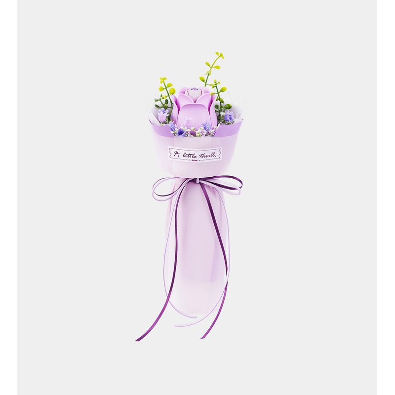 ROBOTIME DIY Miniature Kit Purple Rose (54 Pieces)