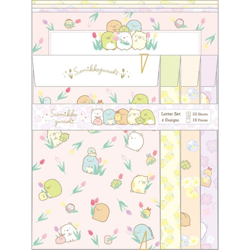 San-x Letter Set Sumikko Gurashi Flower Field