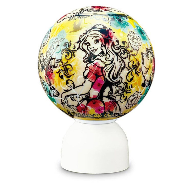 Yanoman 3D LED Lantern Puzzle 2003-482 Disney Beauty and the Beast (60 Pieces)