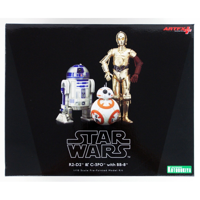 Kotobukiya SW114 Star Wars ARTFX+ R2-D2 & C-3PO with BB-8 PVC Figure 1/10 Scale