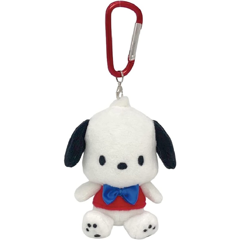 Nakajima Sanrio Mascot Holder with Carabiner Pochacco