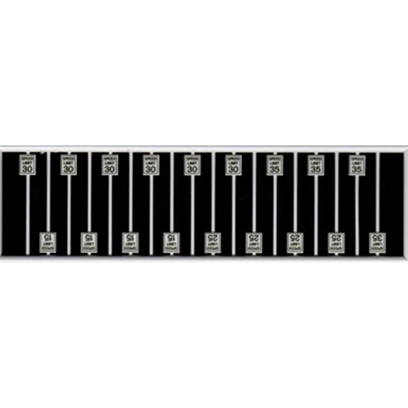 Speed Limit Signs (4ea of 15, 25, 30, 40 MPH)