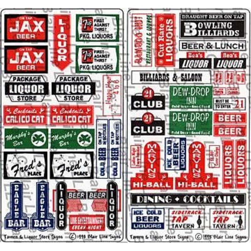 Tavern & Liquor Store Signs