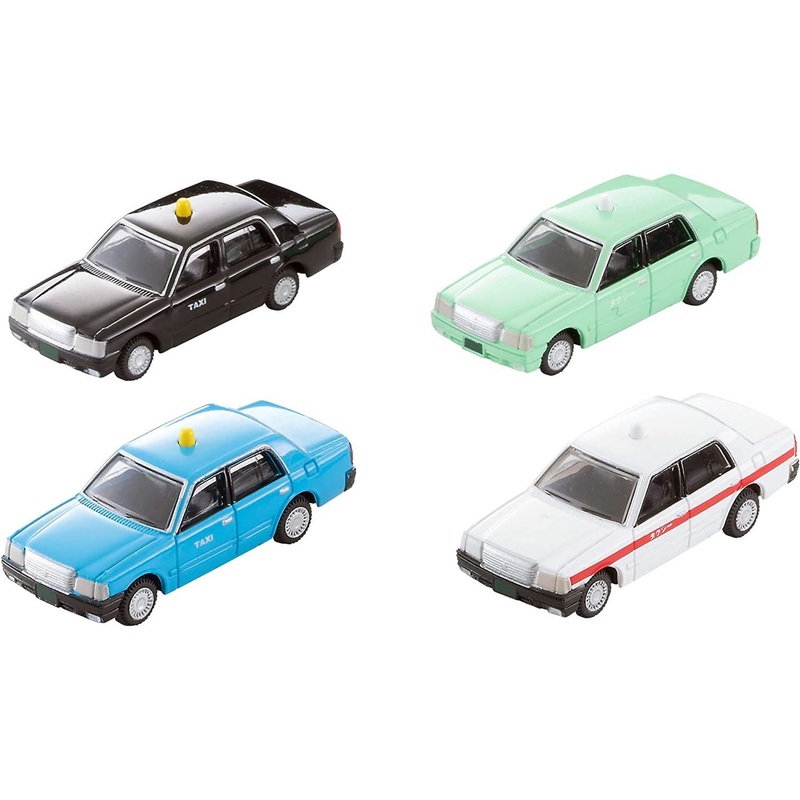 Tomytec The Car Collection Basic Set Select Taxi A (4 Cars) (N scale)