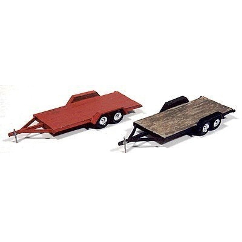 Vintage Wood Deck Tandem Trailer