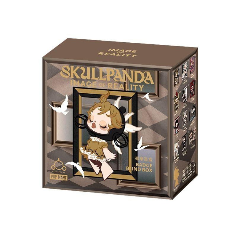 POP-MART Skullpanda Image Of Reality Series Badge (SINGLE RANDOM)