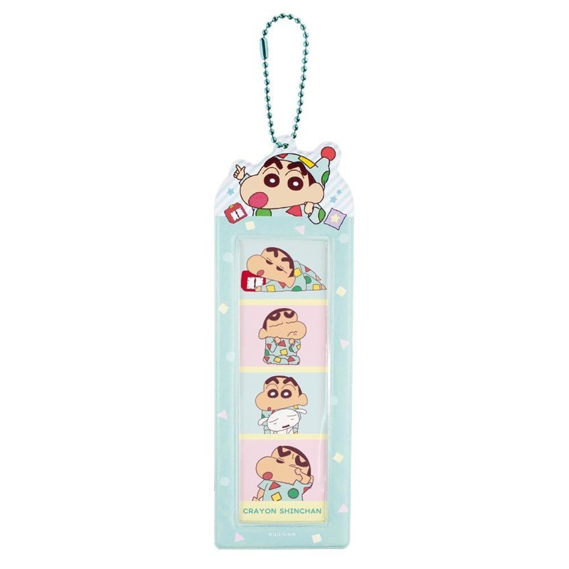 T’s Factory 4-Cut Photo Strip Holder Keychain Crayon Shin-chan Mint