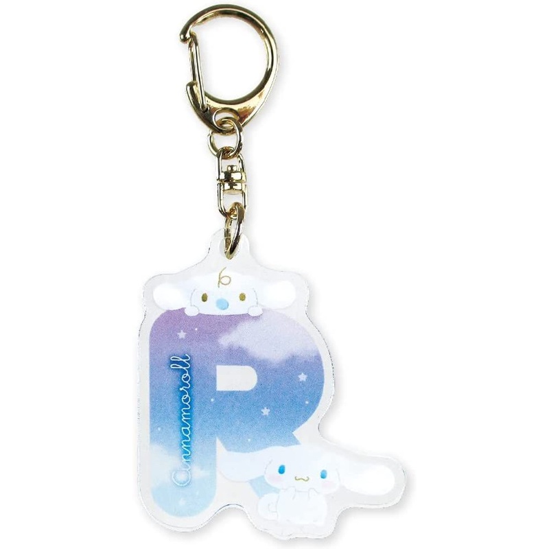 T’s Factory Sanrio Initial Acrylic Keychain Cinnamoroll & Milk R