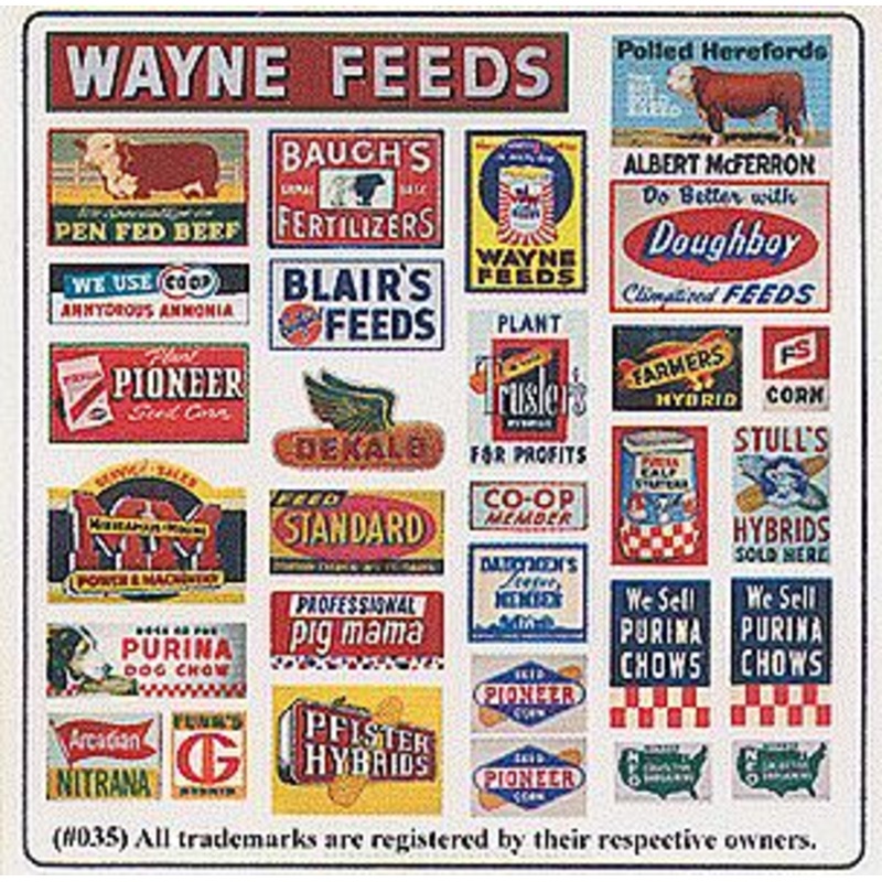 Vintage Feed & Seed Advertising Signs
